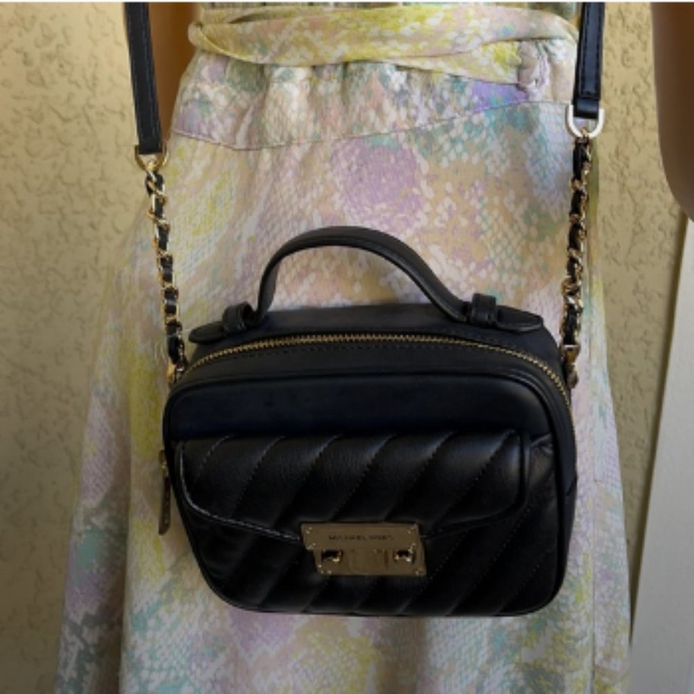 Michael Kors Small Rose Top Handle Leather Satchel - Picture 9 of 16